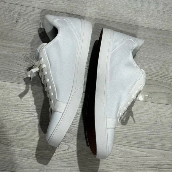 Kizik Irvine Ivory White Canvas Slip On Sneakers Unisex Size M’s 11.5 W’s 13 - Picture 4 of 13